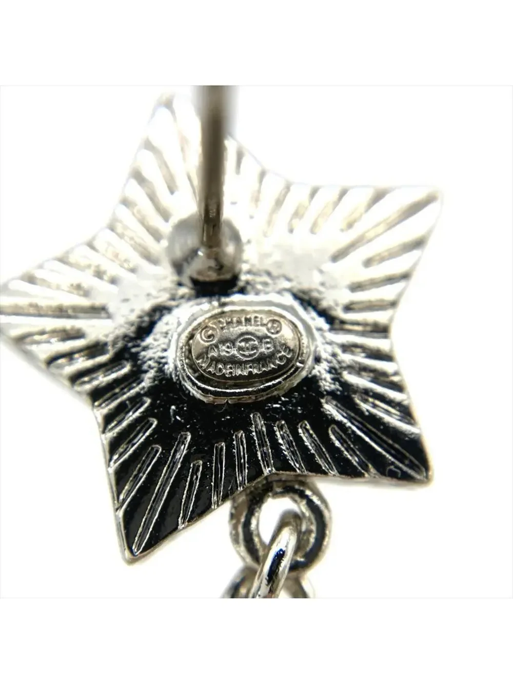 Chanel Cc Logo Star Earrings Sterling #343237C84B